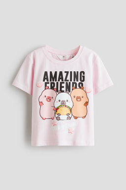Camiseta estampada de algod?n