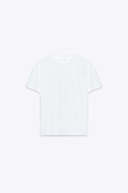 MERCERISED COTTON T-SHIRT - Zara фото 5