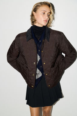 Chaqueta guateada con cuello de pana - H&m фото 8