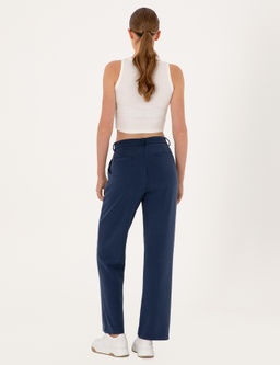 Lacivert Loose Fit Modal Kar___ml_ E_ofman Alt_