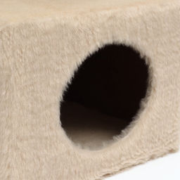 Домик-когтеточка 2-х ур. квадратный с 2-мя квадратными полками, 53 х 35 х 65 см, бежевый - Пижон фото 13