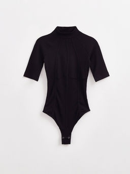 CONTE Боди в рубчик с настроченными кантами LBD 2626 black - Conte elegant фото 4