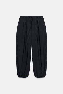 ZW COLLECTION PINSTRIPE BALLOON TROUSERS - Zara фото 10
