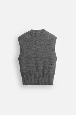 RELAXED FIT KNIT WAISTCOAT - Zara фото 8