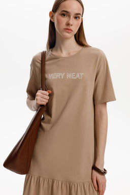 ЕВТ 5075/темно-бежевый платье жен