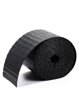 Лента бордюрная, 15 см×10 м, пластиковая, садовая, цвет гранит