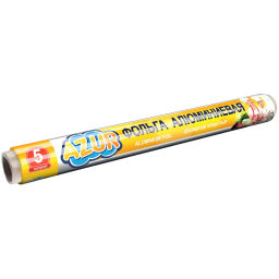 Цена за 3 шт. Фольга алюминиевая пищевая 5м*29см "Azur" 8мкм 090180