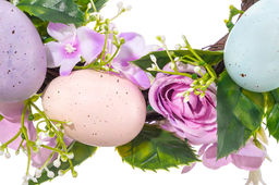 Пасхальное украшение венок 24*24*6,5 см "Нежность"