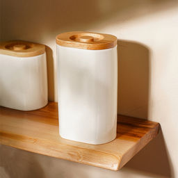 Банка для сыпучих SL Home Тренто, 1 л,117.518.5 см, фарфор, белая