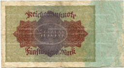 Банкнота 5000 марок 1922 года Германия