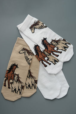 Носки женские Лошадки (набор 3 пары) - Berchelli фото 2