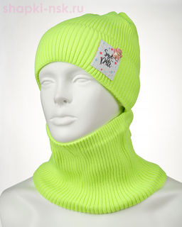 03-48-E Комплект флис (колпак+снуд) (46-50)