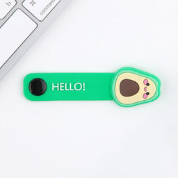 Набор держатель для проводов + наушники Авокадо, мод. VBT 1.3, 12,5 х 8,5 см - Like me фото 4