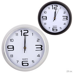 Часы настенные 28 см / 381-25 /уп 30/ микс