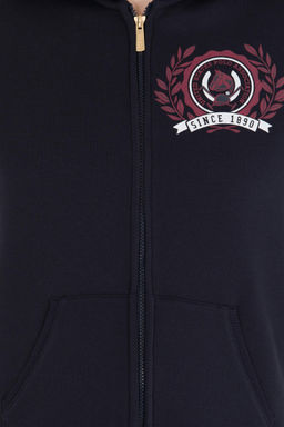 Женская темно-синяя толстовка с капюшоном Неожиданная скидка в корзине - U.s. polo assn фото 6