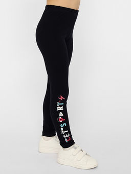 CRB wear/CWKG 70266-22-331 Брюки модель легинсы для девочки,черный/Ex.Cherubino  фото 4