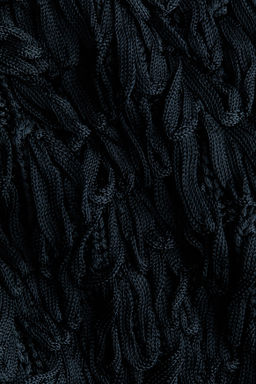 Capa en punto acanalado con flecos - H&m фото 3