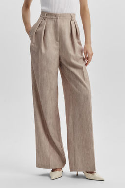 Брюки-палаццо с эффектом меланж - Mollis фото 2