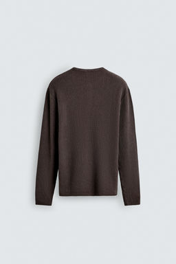 HENLEY NECK TEXTURED JUMPER - Zara фото 16