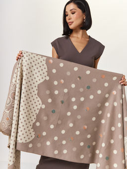 в составе ШЕРСТЬ и КАШЕМИР Большой, мягкий, теплый двусторонний палантин - Tantino фото 16