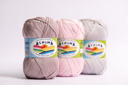 Пряжа ALPINA SATI 100% мерсеризованный хлопок 10 шт. х 50 г 170 м  10 м