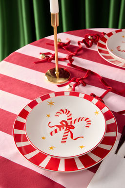 2li Y?lbas? Seker Kam?s? Pasta Tabag? 20cm & 2li Cizgili Servis Tabag? 26cm TPHAW26TBK00010 - Trendyolmilla фото 2