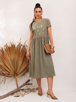 Платье Galean Style 965 хаки