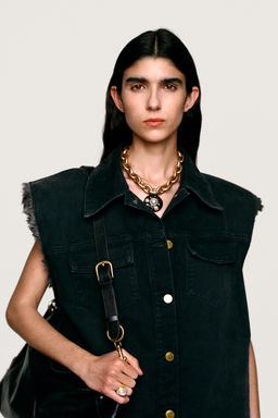 MAXI BOLSO PIEL WILLY CHAVARRIA X ZARA / Negro