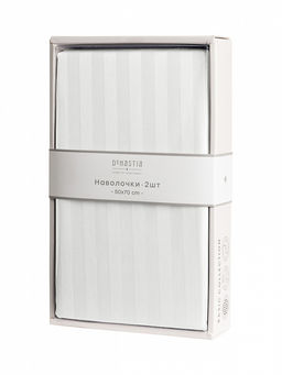 Наволочки сатин-страйп 50x70 (2шт) белый сатин - Denastia фото 4