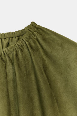 TOP GLOBO EFECTO ANTE / Khaki - Zara фото 9