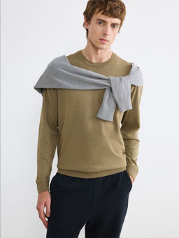 Bisiklet Yaka Erkek Triko Kazak