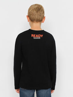 CRB wear/CWJB 63667-22-383 Джемпер для мальчика,черный/Ex.Cherubino  фото 3