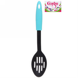 Цена за 5 шт. Ложка кухонная пластиковая с прорезями "Гурман"