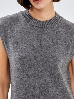 Bisiklet Yaka Kad?n Triko Elbise