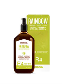Rainbow Perfume Polish Hair Serum R3 - Сыворотка для волос с аргановым маслом и глициновое соевое масло, 100 мл