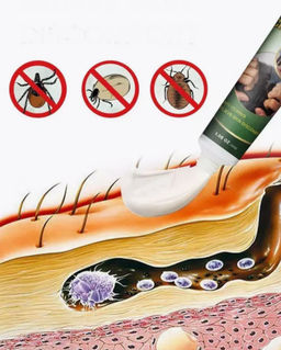 Мазь Aopen от подкожных клещей и вшей для людей и животных 20 мл  фото 4