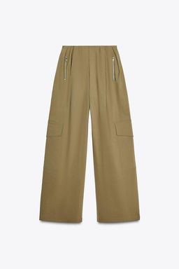 RELAXED-FIT TROUSERS WITH PLEATS - Zara фото 4