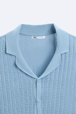TEXTURED WEAVE KNIT SHIRT - Zara фото 9
