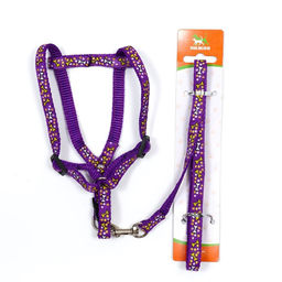 Комплект Звёздные косточки, поводок 120 х 1 см, ОГ 23-35 см, фиолетовый - Пижон фото 7