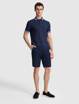 Lacivert Slim Fit Dokuma _ort