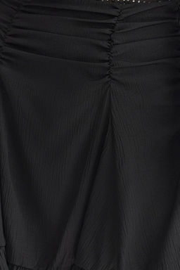 TRENDYOLMILLA Siyah F?rf?rl? Astarl? Tul Orme Mini Etek TPRSS25ET00001  фото 4