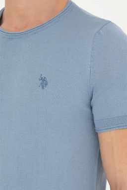 Мужской свитер цвета индиго - U.s. polo assn фото 7