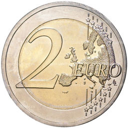 Монета 2 евро 2015 года G Германия 25 лет объединению Германии