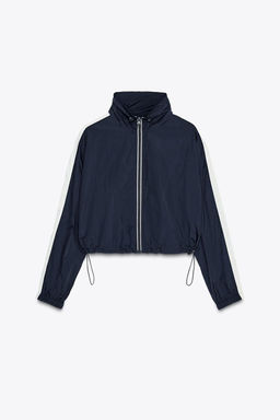 CROPPED JACKET WITH SIDE STRIPES - Zara фото 5