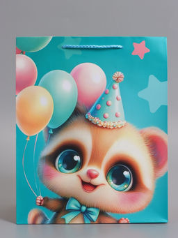 Пакет подарочный ламинированный «День Рождения», 26×12×32 см