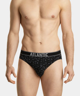 ATLANTIC 3MP-151 Трусы спорт Plams - набор 3 шт. темный хаки + темный хаки + графитовый  фото 2