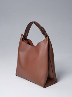 Сумка кожаная Deboro 30994 коричневая