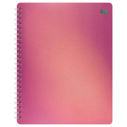 Тетрадь 80л. на спирали BG "Сияние" клетка (Т5гр80_пл 62663) пластиковая обложка