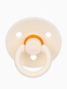Соски-пустышки, от 3 мес., латекс, классические, в контейнере, набор из 2 шт., персиковый/айвори, M&B