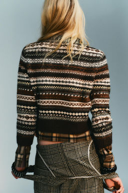 JACQUARD KNIT JUMPER - Zara фото 4